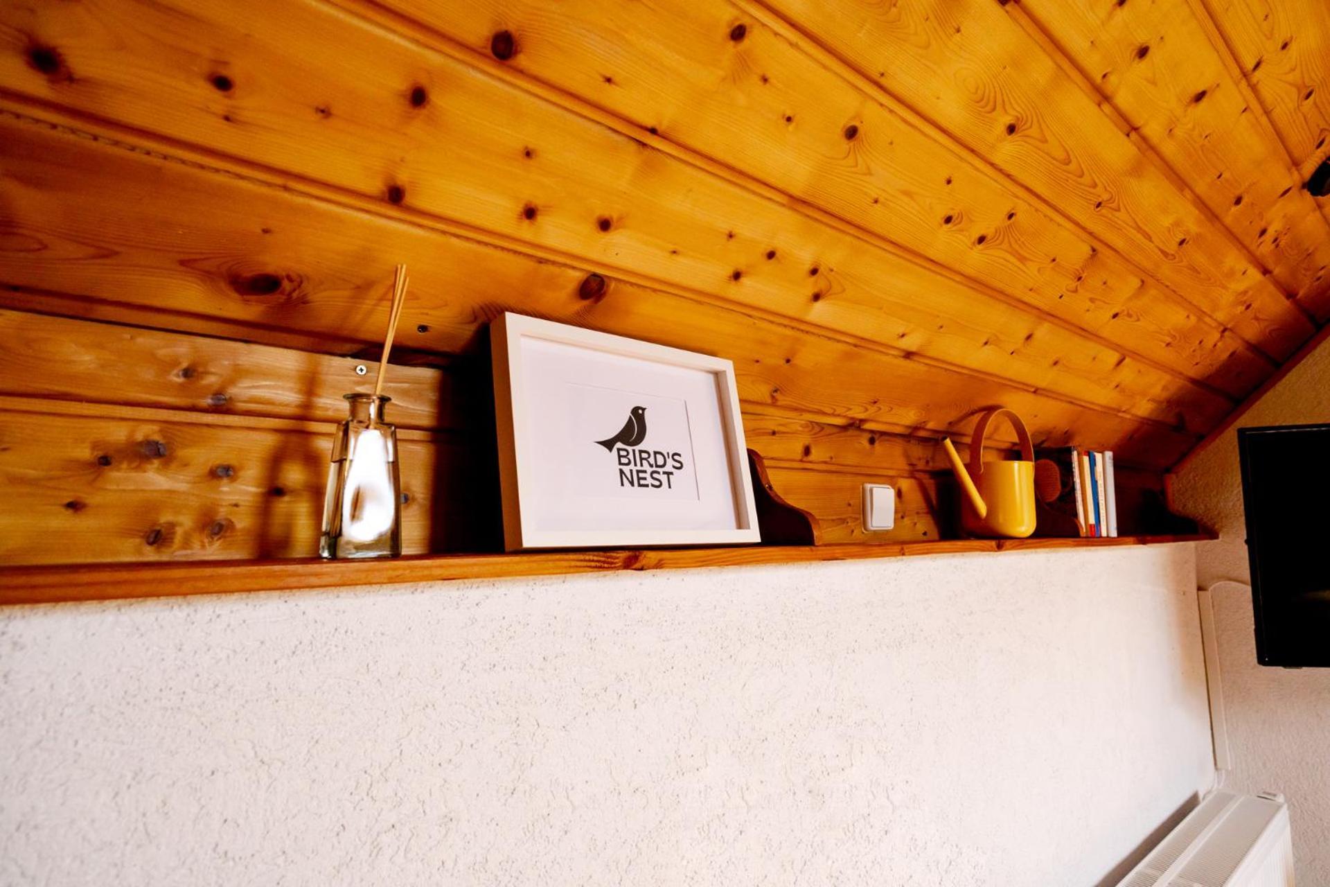 Birds-Nest Ferienwohnung Balkon Kaminofen Darstein Exterior foto